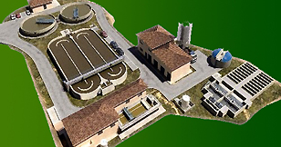 Lace sewage treatment plant. Project and construction management. EDAR.
